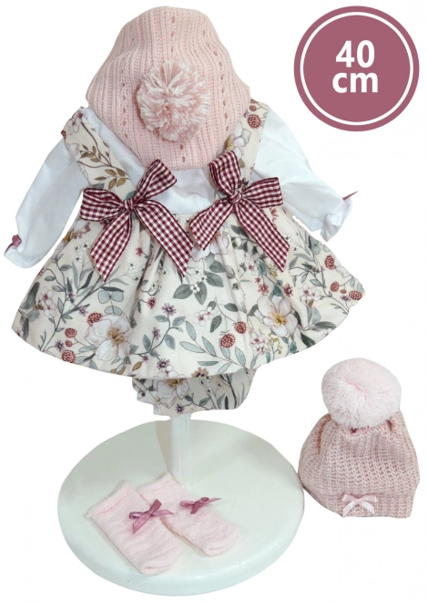 Llorens 540C CARLA - realistyczna lalka z miękkim materiałowym ciałem - 40 cm