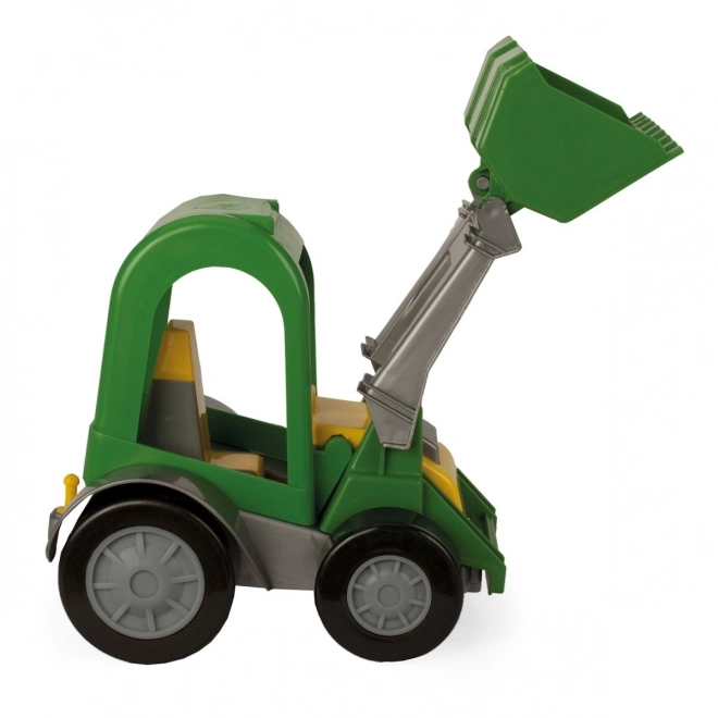 Traktor z ładowarką i przyczepą Wader