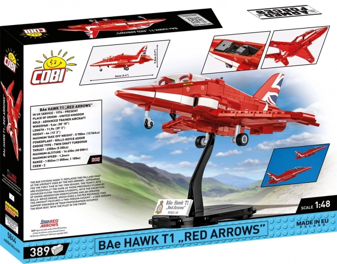 Zestaw Konstrukcyjny BAe Hawk T1 Czerwone Strzały 389 elementów
