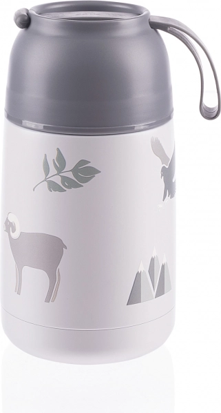 Termos na jedzenie z silikonowym uchwytem 620 ml, Mountains