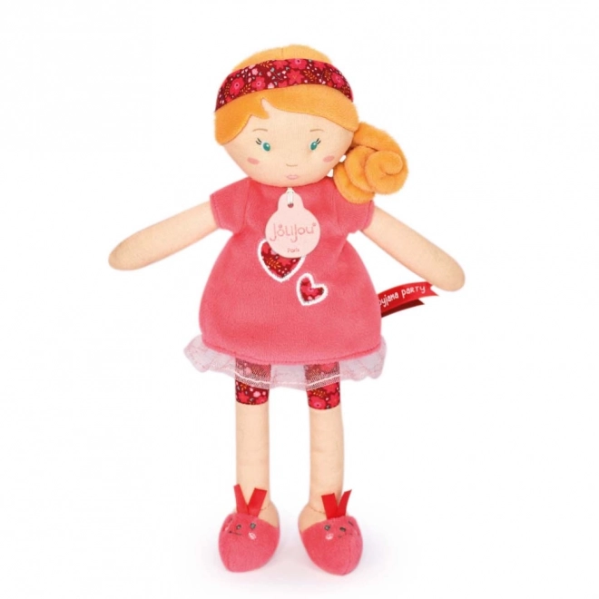 Doudou Jolijou Lalka LES PIPELLETTES 25 cm 1 szt. czerwona