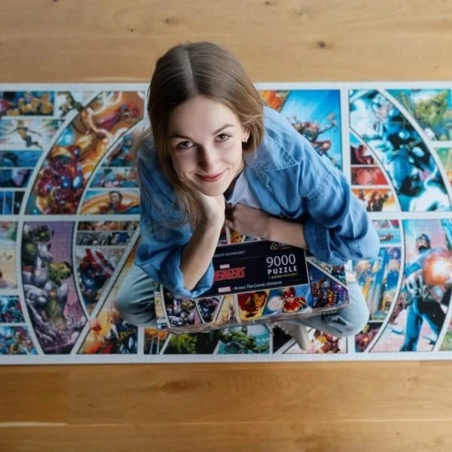 Puzzle 9000 elementów Marvel Przez Wszechświat Komiksowy