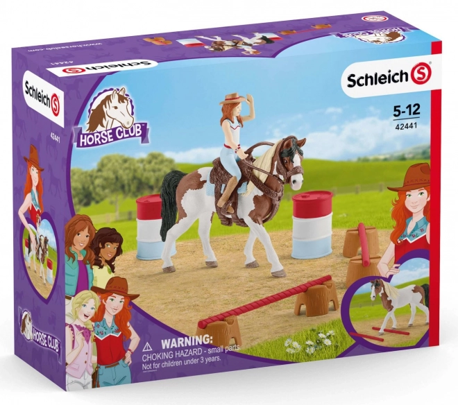 SCHLEICH Horse Club® 42441 Hannah i zestaw jeździecki na western