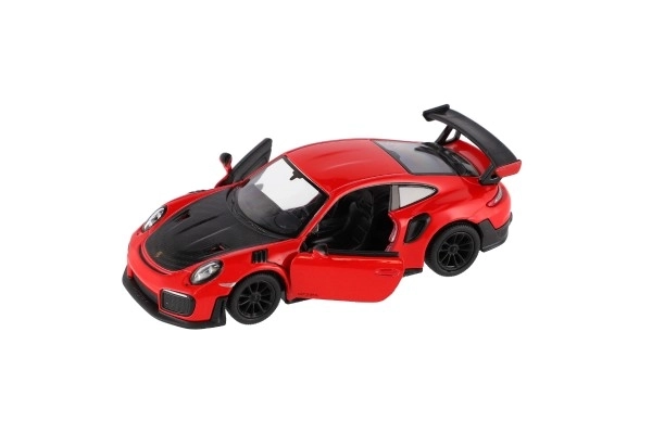 Auto Kinsmart Porsche 911 GT2 RS metal/plastik 13cm 4 kolory na napęd wsteczny 12 sztuk w pudełku