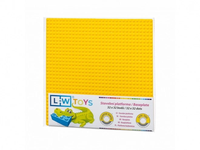 L-W Toys Płyta podstawowa 32x32 żółta