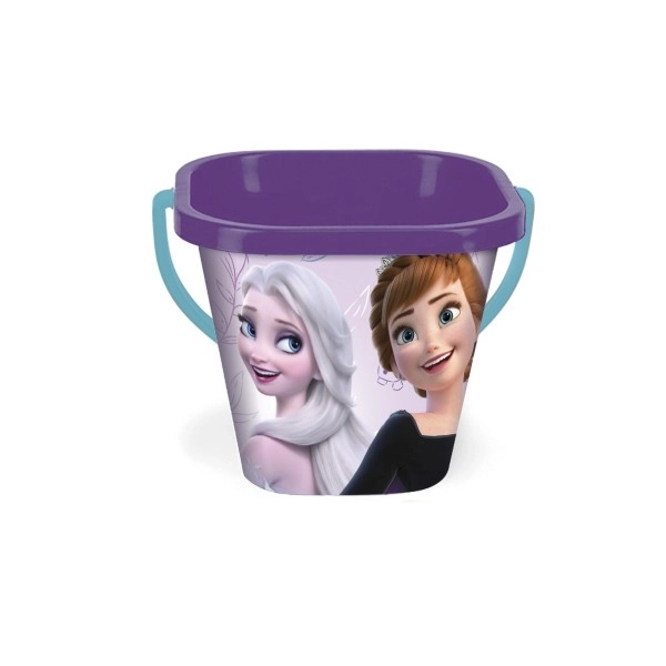 Kwadratowe wiaderko Disney 2L plastik mieszanka rodzajów 19x17cm Wader