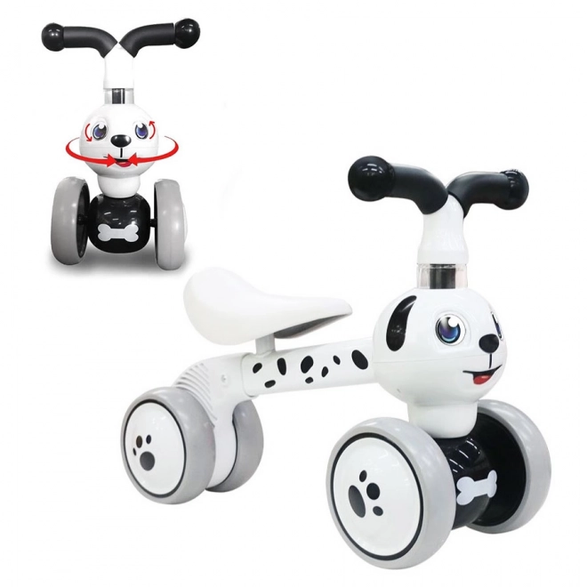 ECOTOYS Jeździk Piesek biały