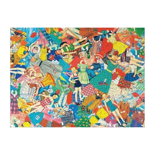 Galison Puzzle Papierowe Lalki Vintage 1000 Elementów