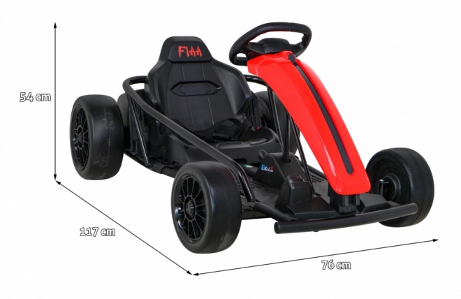 Gokart FX1 Drift Master dla dzieci czerwony