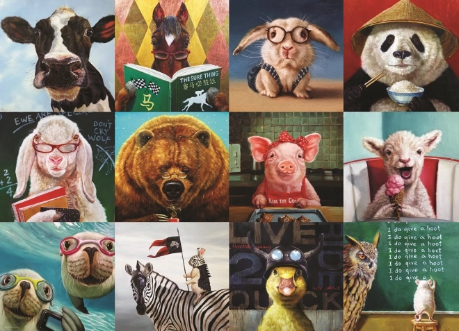 Puzzle Eurographics zabawne zwierzęta 1000 elementów