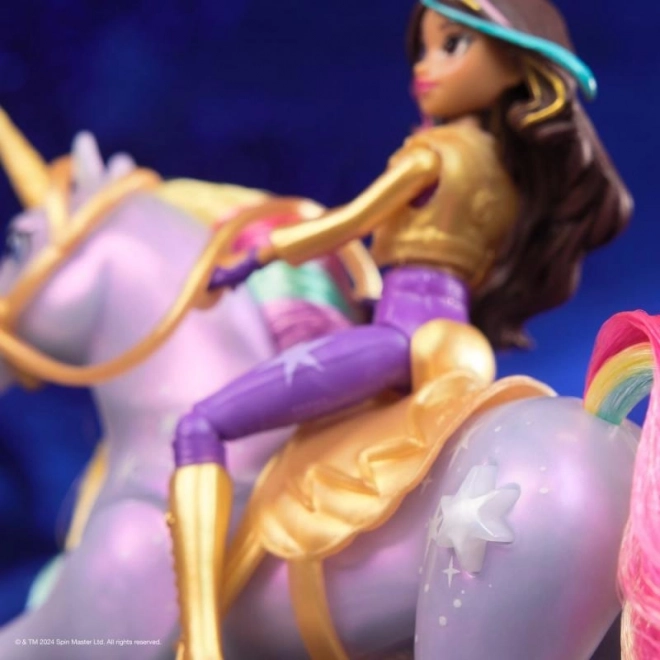 Świetlny jednorożec i figurka Sophia & Wildstar