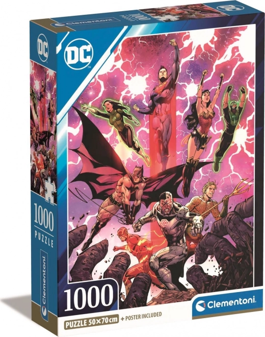 Puzzle 1000 elementów Compact DC Comics Liga Sprawiedliwości (Justice League)