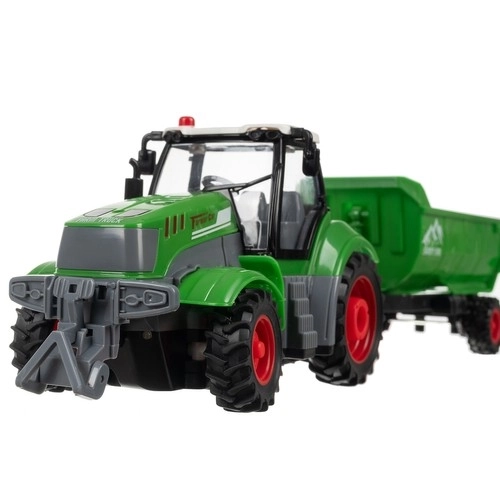 Zdalnie sterowany traktor Kruzzel z przyczepą