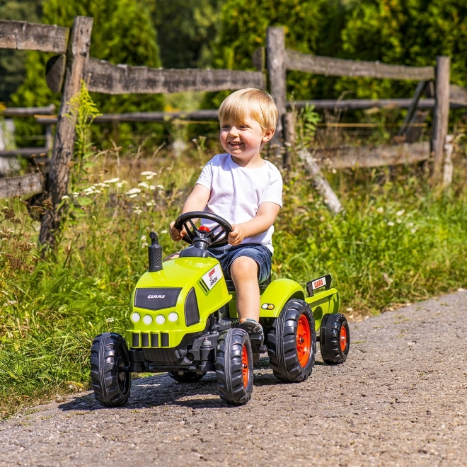 Traktor pedałowy Claas Arion 410 z przyczepką