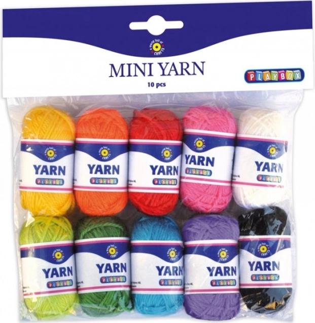 Playbox mini włóczki – zestaw 10 kolorów