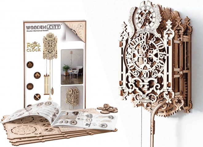 Drewniane 3D puzzle Królewskie zegary