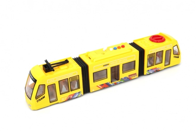 Żółty tramwaj do użytku wewnętrznego
