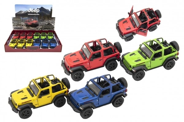Metalowy model Jeep Wrangler 2018 z otwartym dachem