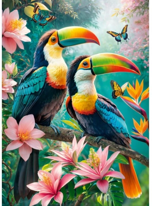 Puzzle Tukany w Raju 1000 Części