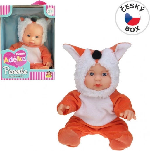 Lalka w zwierzęcym stroju liska 22,5 cm