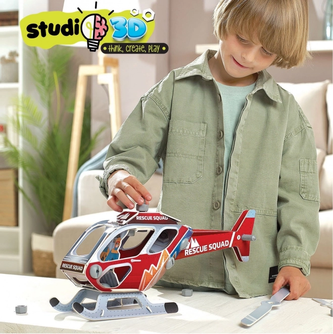 EDUCA Studio model 3D Śmigłowiec Ratunkowy