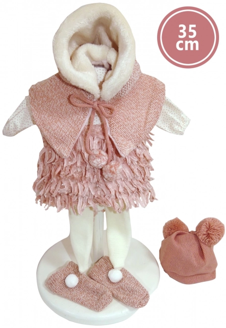 Llorens 535S SARA - realistyczna lalka z miękkim materiałowym ciałem - 35 cm
