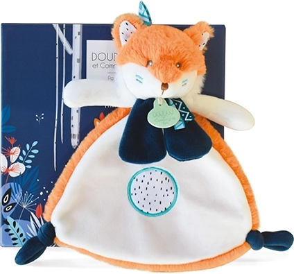 Zestaw prezentowy Doudou Tiwipi - pluszowy lisek, mięciutki 23 cm