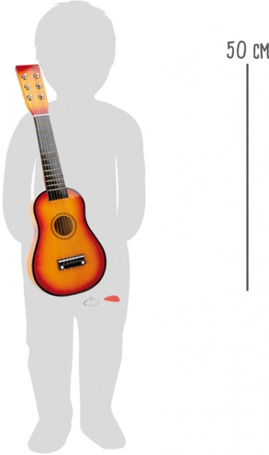 Mała Brązowa Gitara Dziecięca Small Foot