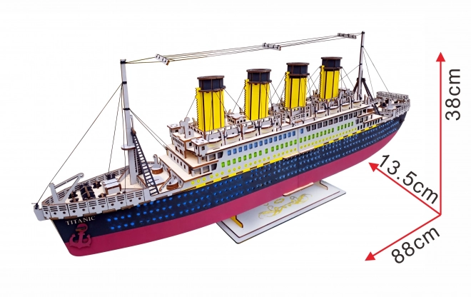 Woodcraft Drewniane 3D puzzle Titanic