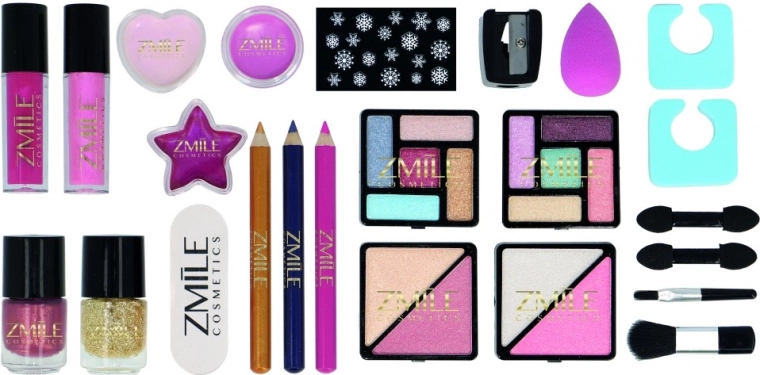 Kompletny zestaw do oczu, ust i paznokci