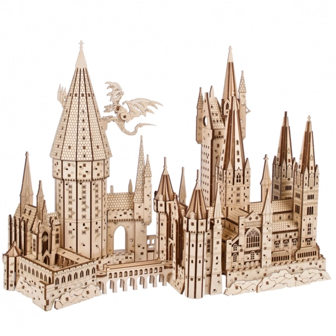 Ugears 3D drewniane mechaniczne puzzle Zamek Hogwart, Harry Potter