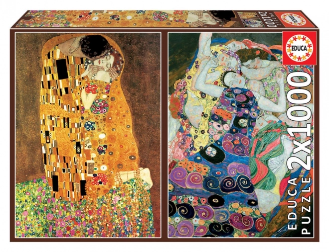 Puzzle EDUCA Pocałunek i Dziewczyny 2x1000 elementów