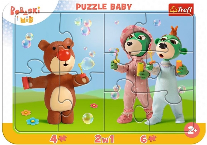 Ramkowe puzzle dla najmłodszych – Zabavne bobásky (TREFL)