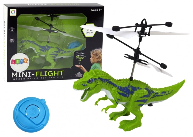 Latający dinozaur Ręcznie sterowany helikopter zielony