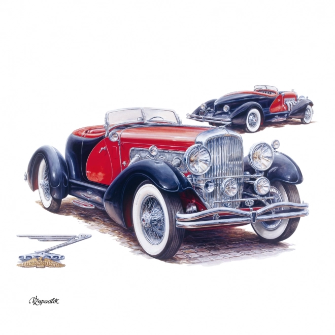 Kalendarz notatkowy Classic Cars – Václav Zapadlík, 2025, 30 × 30 cm
