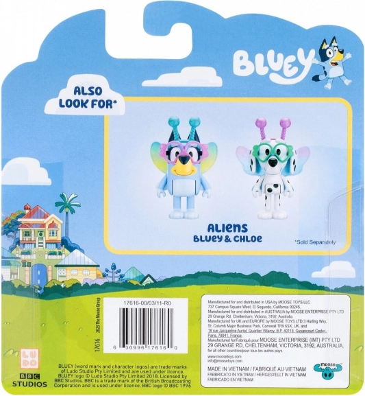 Figurki Bluey dwupak Baby Bluey i Chloe