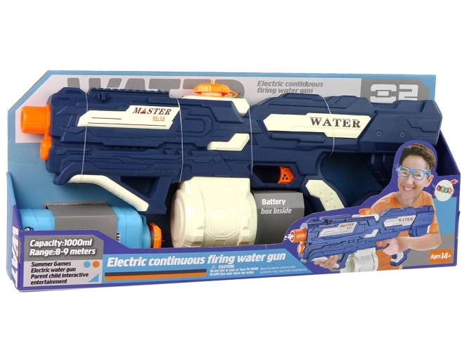 Duża elektryczna ładowalna pistolet wodny Zasięg 9 m 1000 ml