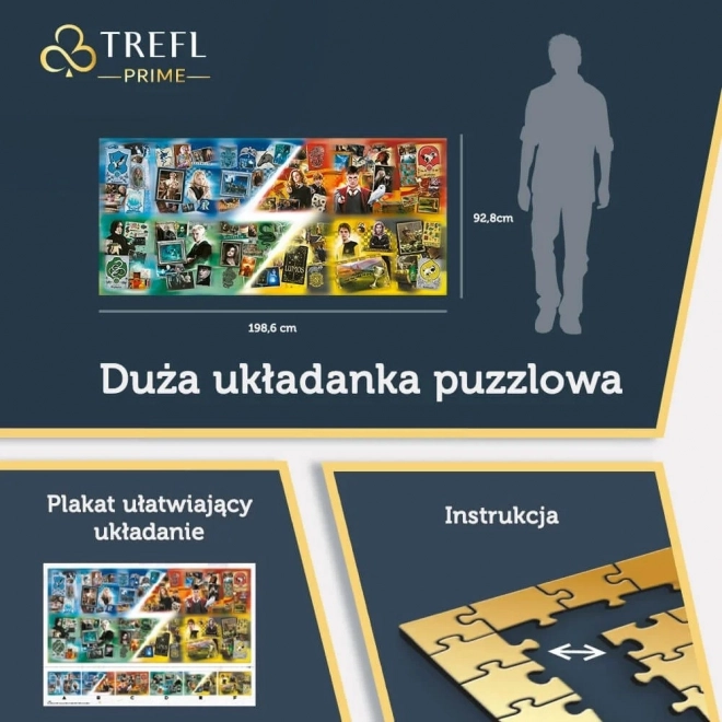 TREFL Puzzle UFT Harry Potter: Domy Hogwartu 9000 elementów