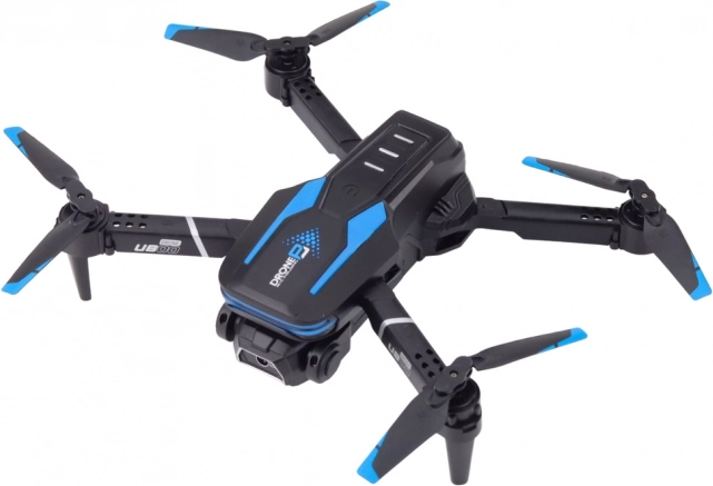 Dron z kamerą LU800 LED światła niebieski