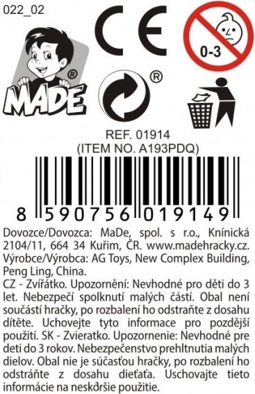 Gumowy chomik 8 cm - zabawka dla dzieci