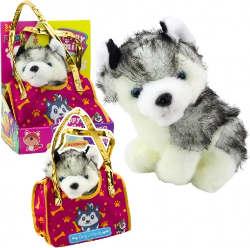 Pluszowy piesek Husky w torebce