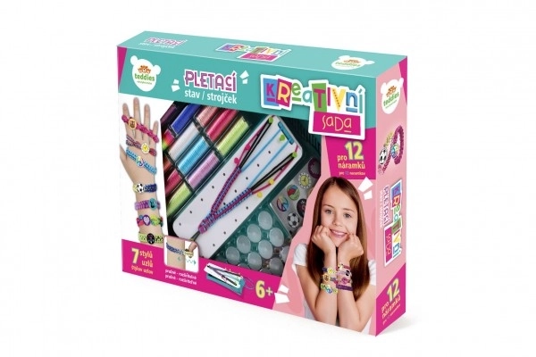 Zestaw kreatywny Zrób sobie bransoletkę - krosno z dodatkami w pudełku 38x28x6cm