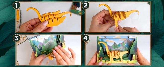 EscapeWelt 3D drewniane puzzle Brontosaurus