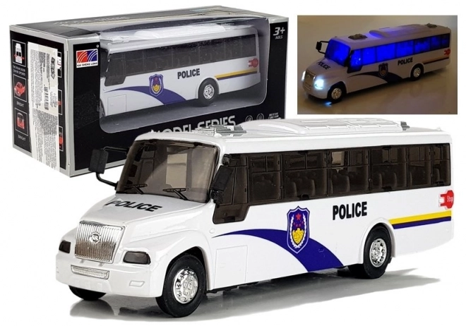 Model policyjnego autobusu Światła białe