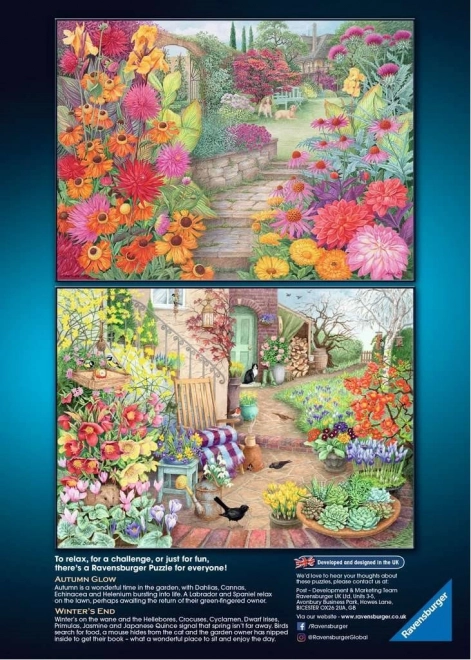 RAVENSBURGER Puzzle Wspaniałe ogrody 4x500 elementów