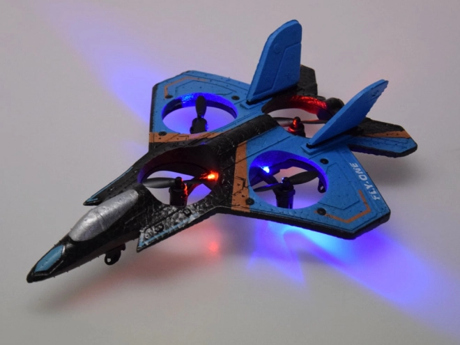 Quadcopter na zdalne sterowanie z diodami LED