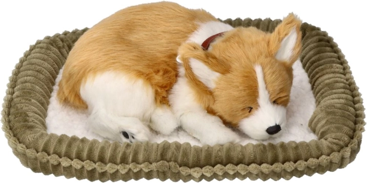 Oddychające szczenię CORGI – realistyczna pluszowa zabawka