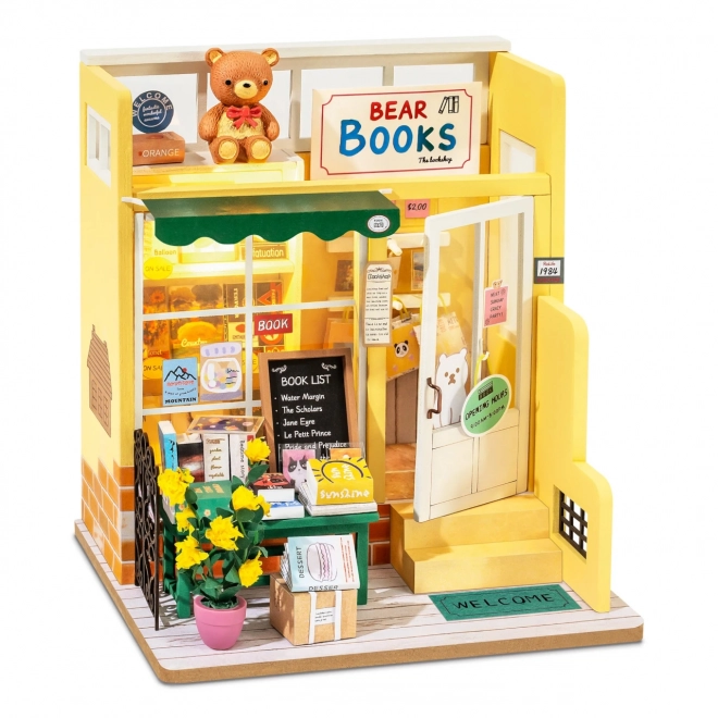 Księgarnia - Miniaturowy domek dla lalek do samodzielnego montażu