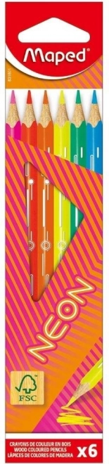 Ergonomiczne kredki Maped Neon
