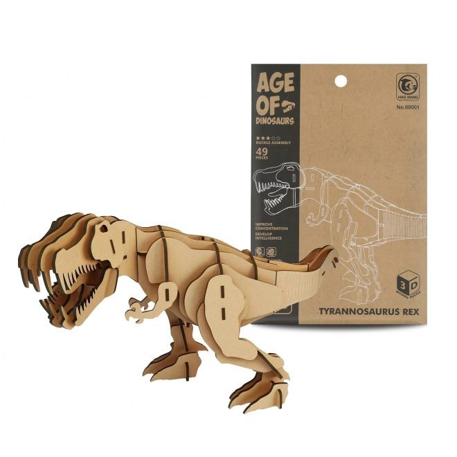 Drewniane 3D puzzle Tyrannosaurus Rex